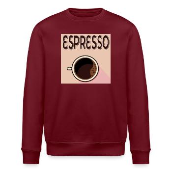 Espresso Café - Stanley/Stella ROLLER Unisex Organic Sweatshirt - burgundy - Front - Nik (191cm)