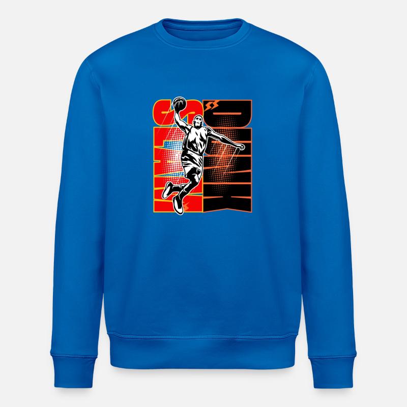 Pow Dunk Neon Arena - Stanley/Stella ROLLER Unisex Organic Sweatshirt - royal blue