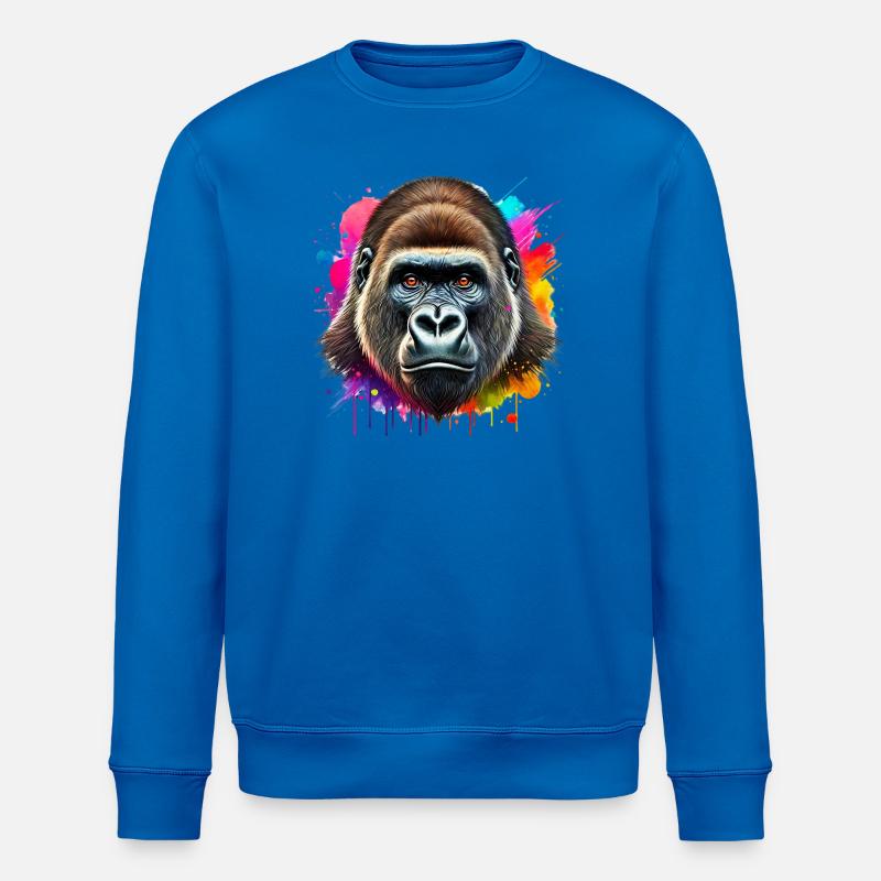 Gorilla - Stanley/Stella Unisex Bio-Sweatshirt ROLLER - Königsblau