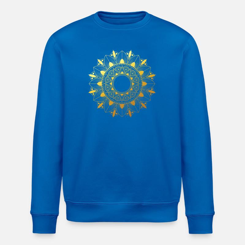 Goldenes Mandala - Stanley/Stella Unisex Bio-Sweatshirt ROLLER - Königsblau