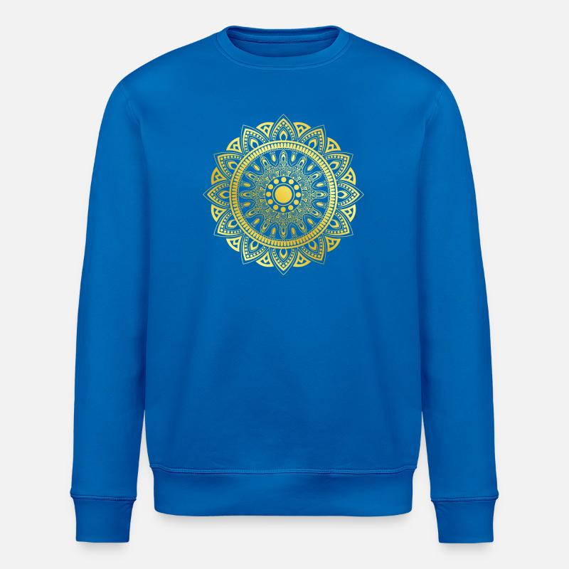 Mandala - Sweat bio ROLLER Stanley/Stella Unisexe - bleu roi