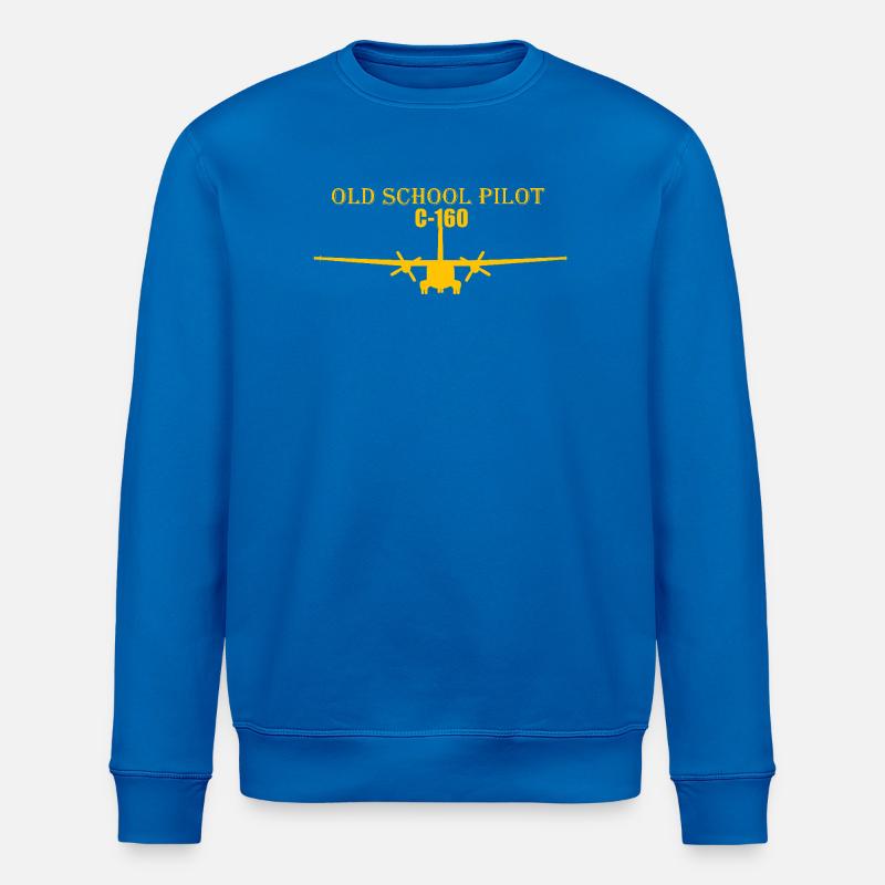 Old school pilot C-160 - Stanley/Stella Unisex Bio-Sweatshirt ROLLER - Königsblau