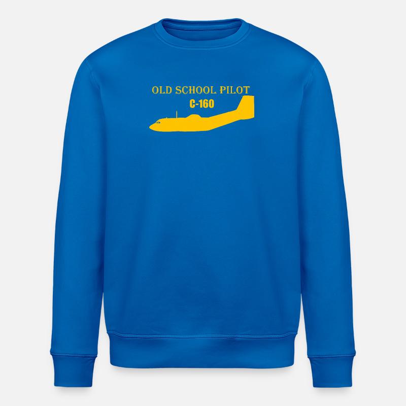 Old school pilot C-160 - Stanley/Stella Unisex Bio-Sweatshirt ROLLER - Königsblau