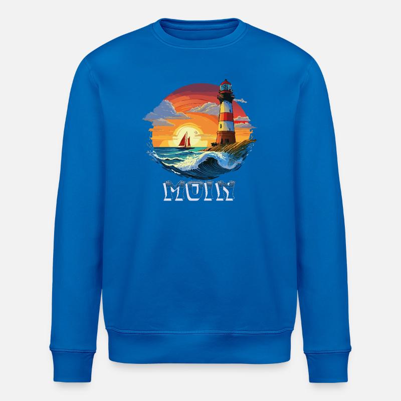 Moin Lighthouse - Stanley/Stella ROLLER Unisex Organic Sweatshirt - royal blue