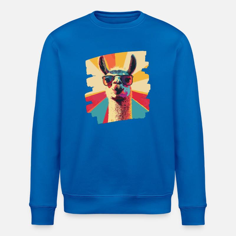 Alpaka Retro - Stanley/Stella Unisex Bio-Sweatshirt ROLLER - Königsblau