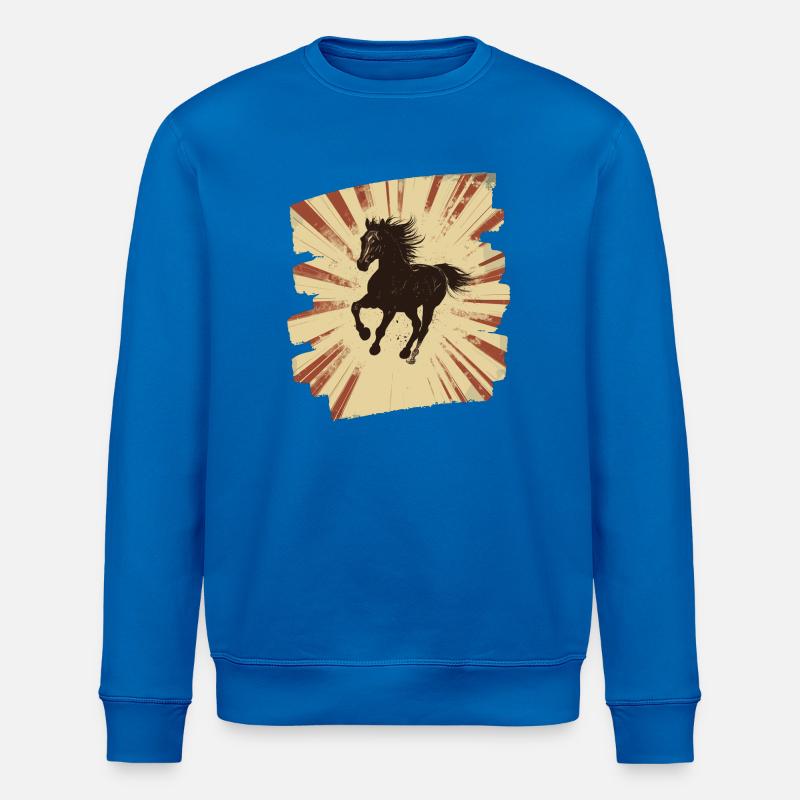 Pferd - Stanley/Stella Unisex Bio-Sweatshirt ROLLER - Königsblau