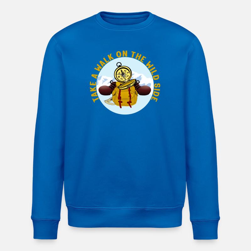 Into the great outdoors - Stanley/Stella ROLLER Unisex Organic Sweatshirt - royal blue
