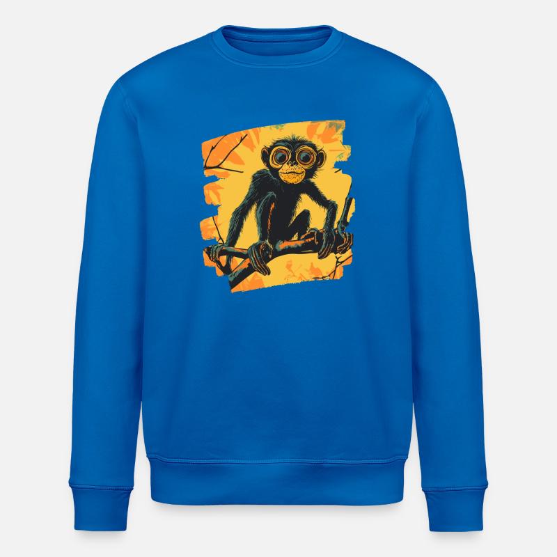 Singe - Sweat bio ROLLER Stanley/Stella Unisexe - bleu roi