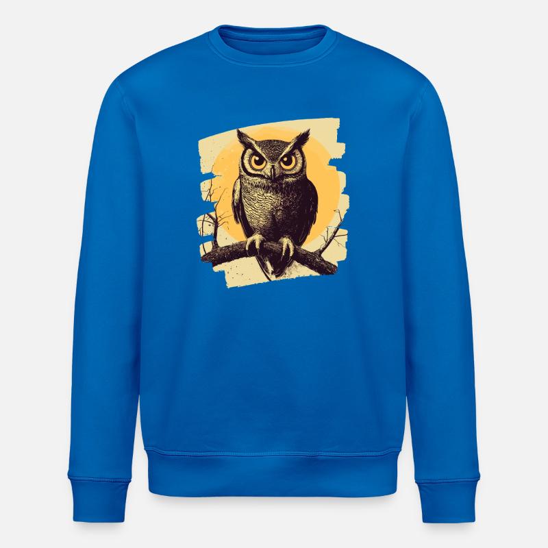 Eule - Stanley/Stella Unisex Bio-Sweatshirt ROLLER - Königsblau