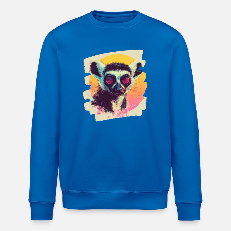 Lemur - Stanley/Stella Unisex Bio-Sweatshirt ROLLER - Königsblau