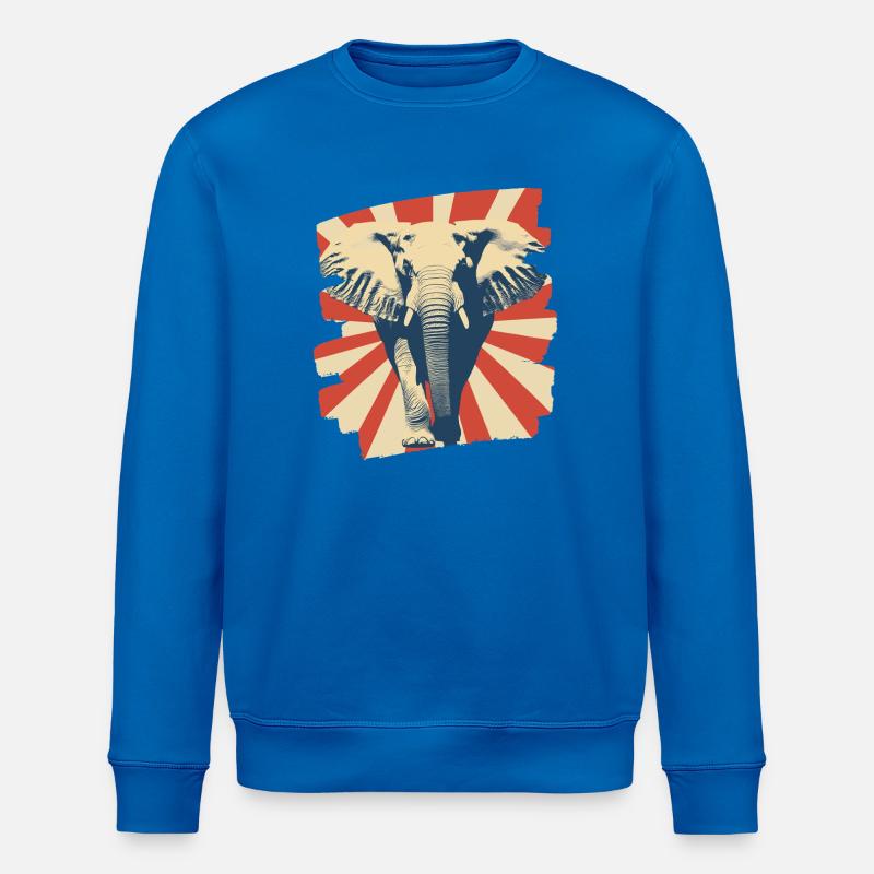 Elefant - Stanley/Stella Unisex Bio-Sweatshirt ROLLER - Königsblau
