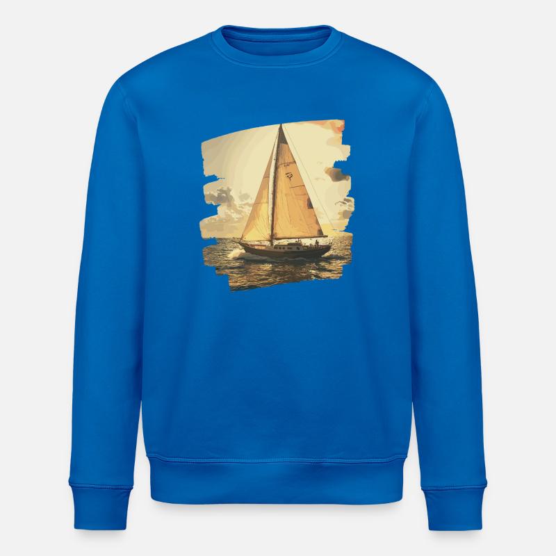 Segelboot - Stanley/Stella Unisex Bio-Sweatshirt ROLLER - Königsblau