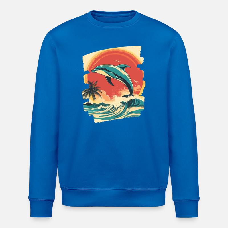 Delfin - Stanley/Stella Unisex Bio-Sweatshirt ROLLER - Königsblau