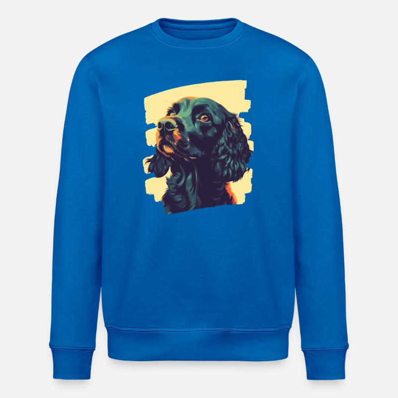 Cocker Spaniel - Sweat bio ROLLER Stanley/Stella Unisexe - bleu roi