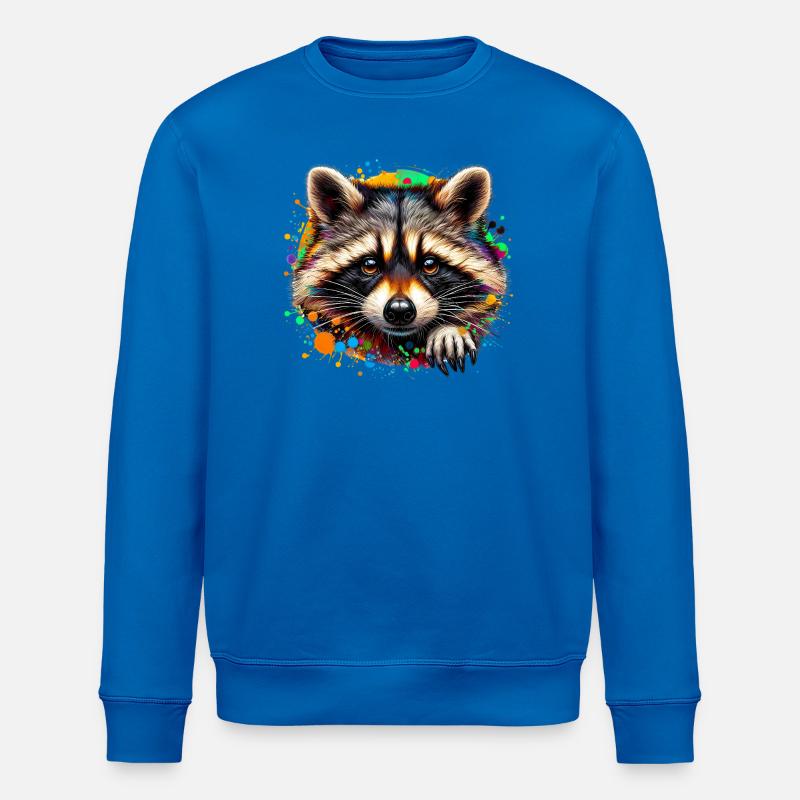 Waschbär - Stanley/Stella Unisex Bio-Sweatshirt ROLLER - Königsblau