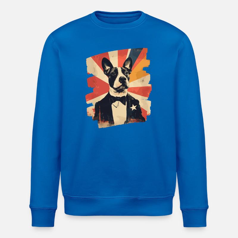 Bull Terrier Chien de combat - Sweat bio ROLLER Stanley/Stella Unisexe - bleu roi