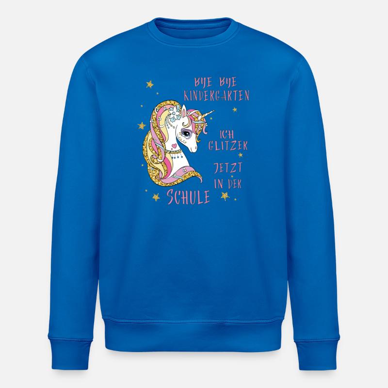 Bye Bye École maternelle - Sweat bio ROLLER Stanley/Stella Unisexe - bleu roi