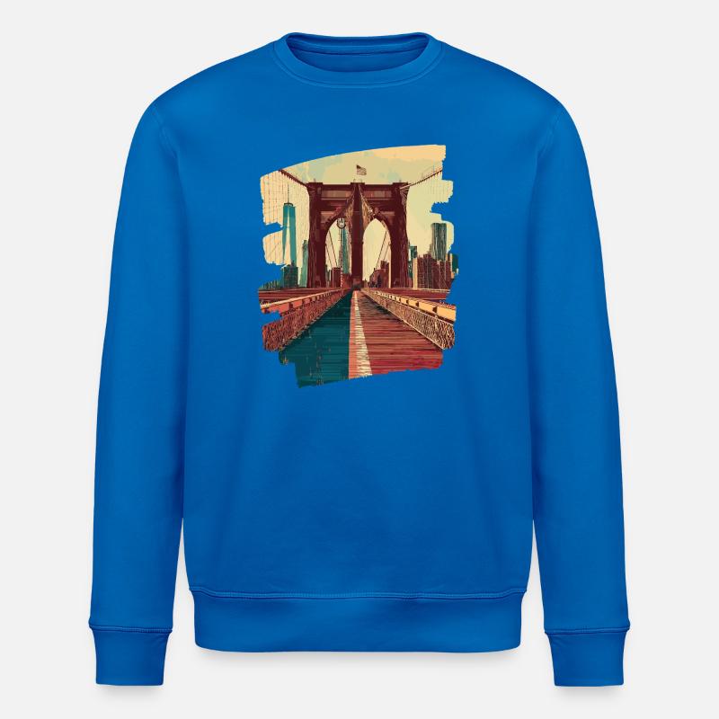 Brooklyn Bridge - Stanley/Stella Unisex Bio-Sweatshirt ROLLER - Königsblau