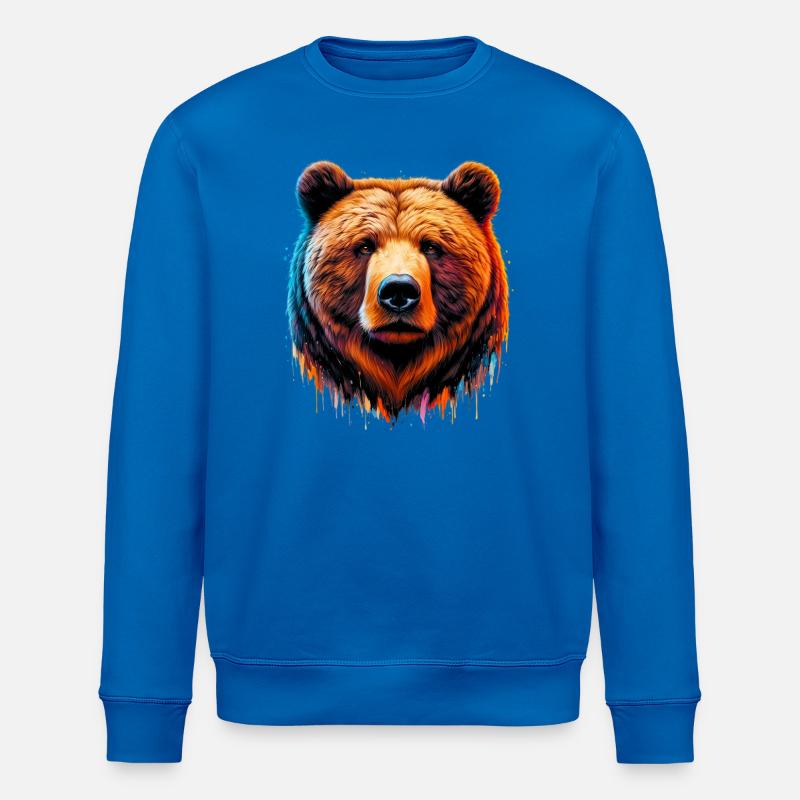Ours - Sweat bio ROLLER Stanley/Stella Unisexe - bleu roi