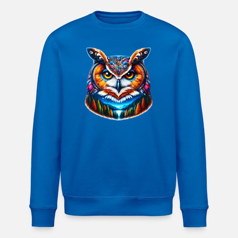 Eule - Stanley/Stella Unisex Bio-Sweatshirt ROLLER - Königsblau