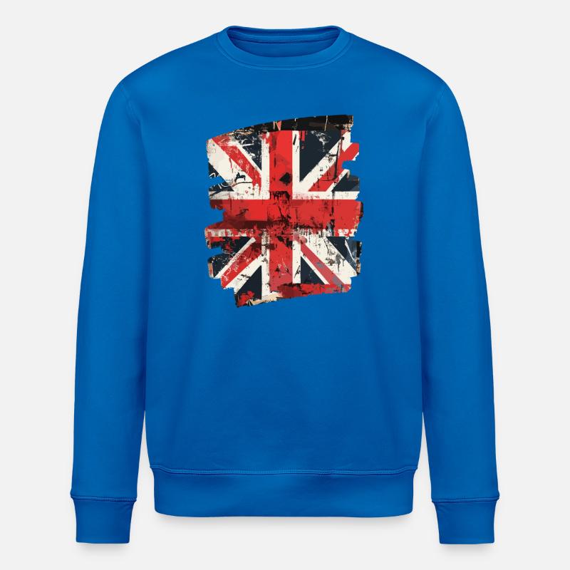 Grossbritannien Flagge England Union Jack - Stanley/Stella Unisex Bio-Sweatshirt ROLLER - Königsblau