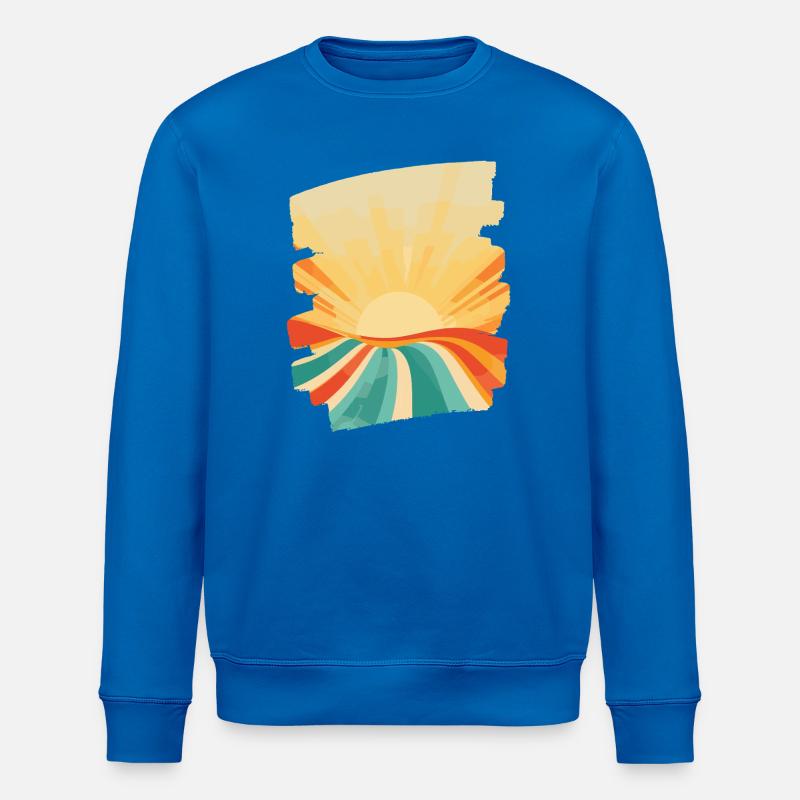 Soleil d’été Coucher de soleil - Sweat bio ROLLER Stanley/Stella Unisexe - bleu roi
