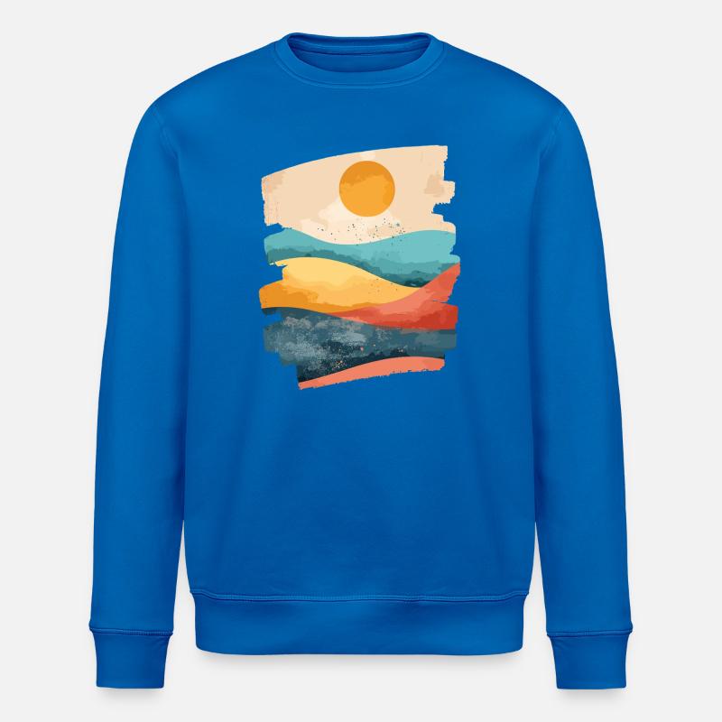 Soleil d’été - Sweat bio ROLLER Stanley/Stella Unisexe - bleu roi