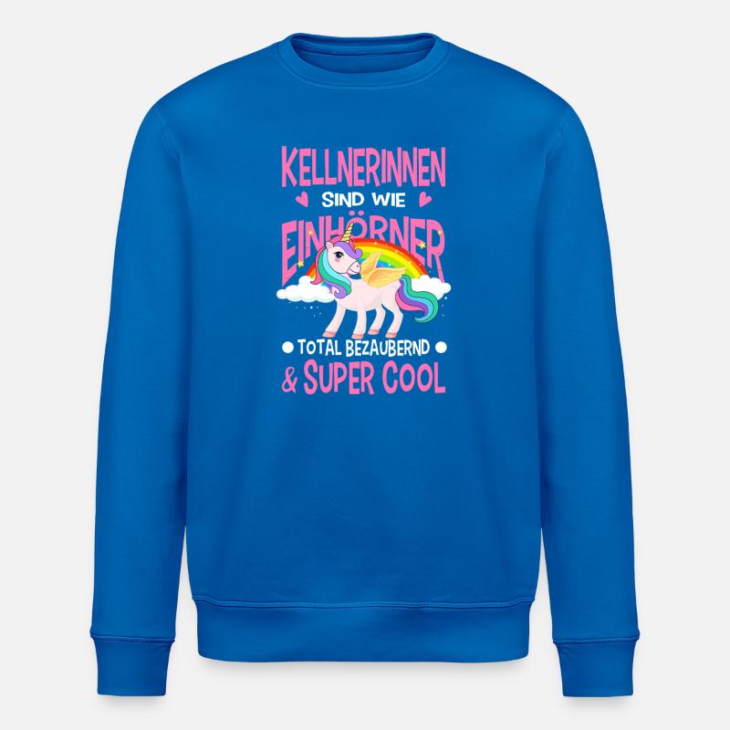 Kellnerin Geschenke Bedienung Abschied Gastronomie - Stanley/Stella Unisex Bio-Sweatshirt ROLLER - Königsblau