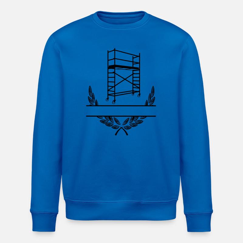 Scaffolding with laurel wreath and namespace - Stanley/Stella ROLLER Unisex Organic Sweatshirt - royal blue