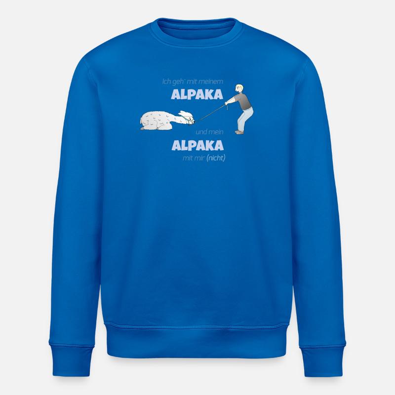 Alpakawanderung - Stanley/Stella Unisex Bio-Sweatshirt ROLLER - Königsblau