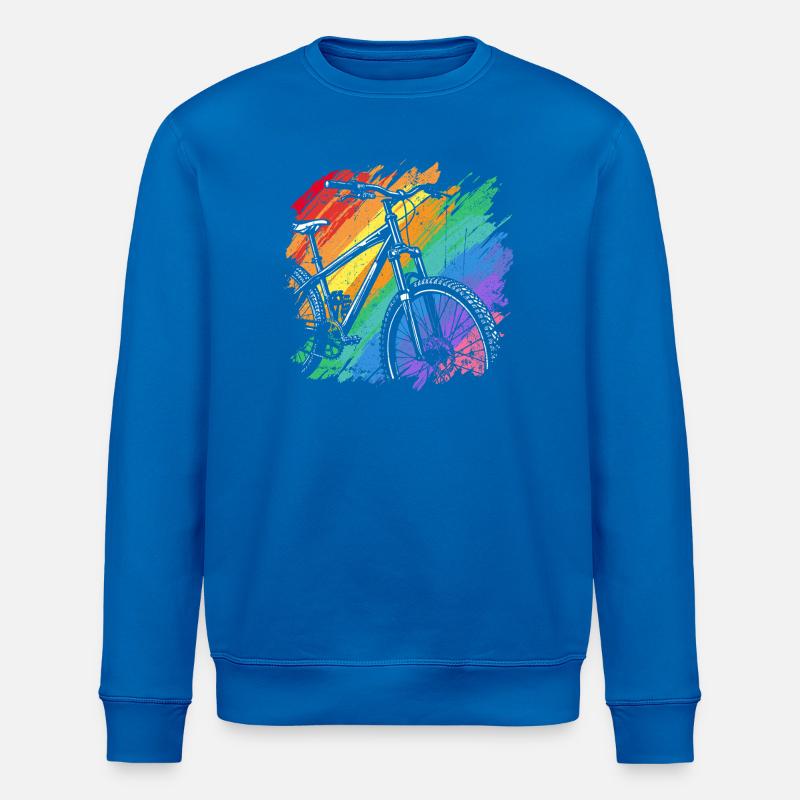 Impression d’art de vélo vibrant - Sweat bio ROLLER Stanley/Stella Unisexe - bleu roi