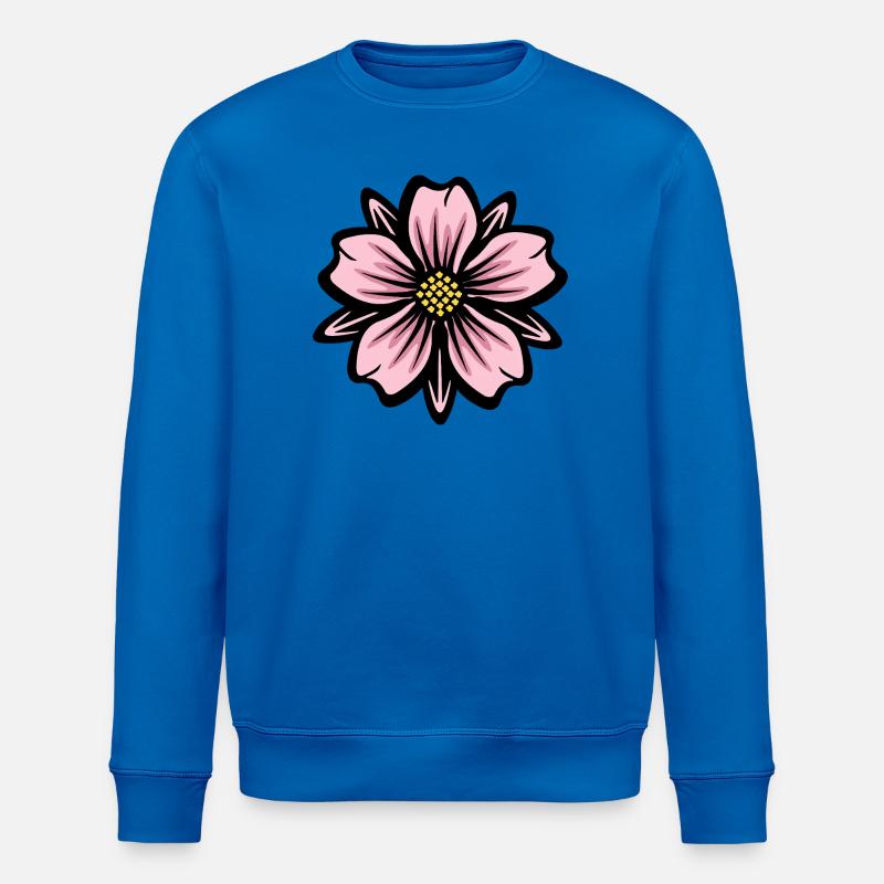 Splendeur de fleur rose - Sweat bio ROLLER Stanley/Stella Unisexe - bleu roi