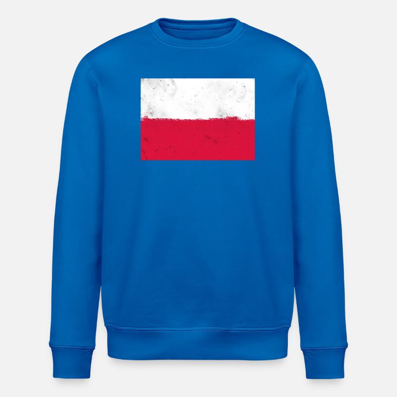Drapeau polonais - Sweat bio ROLLER Stanley/Stella Unisexe - bleu roi