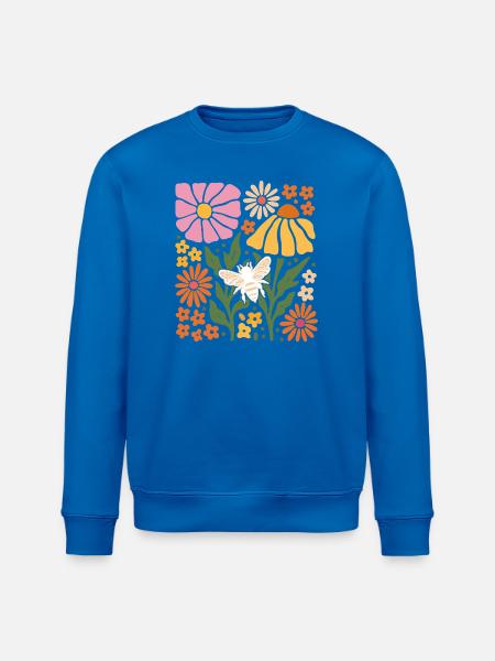Sweet Blossom Bee - Stanley/Stella Unisex Bio-Sweatshirt ROLLER - Königsblau