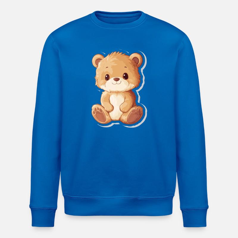Süßer Bär – Geschenkidee für Wald- & Tierfans - Stanley/Stella Unisex Bio-Sweatshirt ROLLER - Königsblau