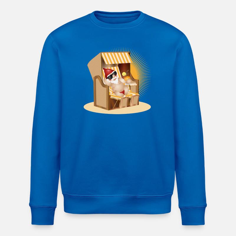 Cooler Gartenzwerg am Strand - Stanley/Stella Unisex Bio-Sweatshirt ROLLER - Königsblau