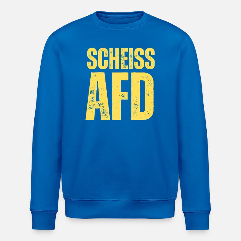 Scheiss AFD - Stanley/Stella Unisex Bio-Sweatshirt ROLLER - Königsblau