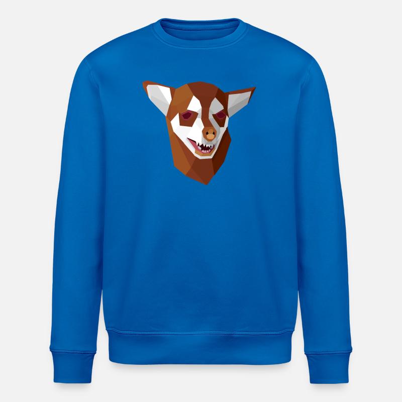 Geometrisch ängstlicher Chihuahua - Stanley/Stella Unisex Bio-Sweatshirt ROLLER - Königsblau