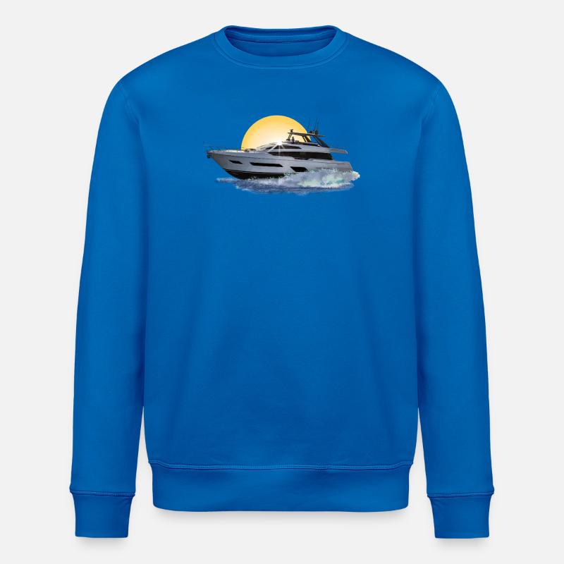 Motorboot - Stanley/Stella Unisex Bio-Sweatshirt ROLLER - Königsblau