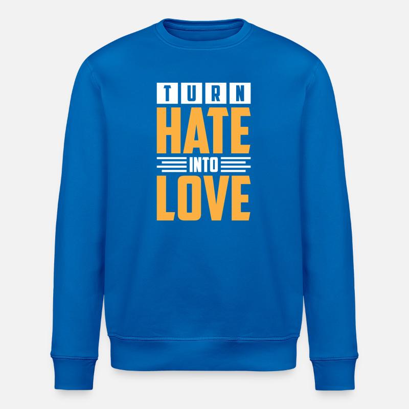 Transformative, hasserfüllte bis liebevolle Designs - Stanley/Stella Unisex Bio-Sweatshirt ROLLER - Königsblau