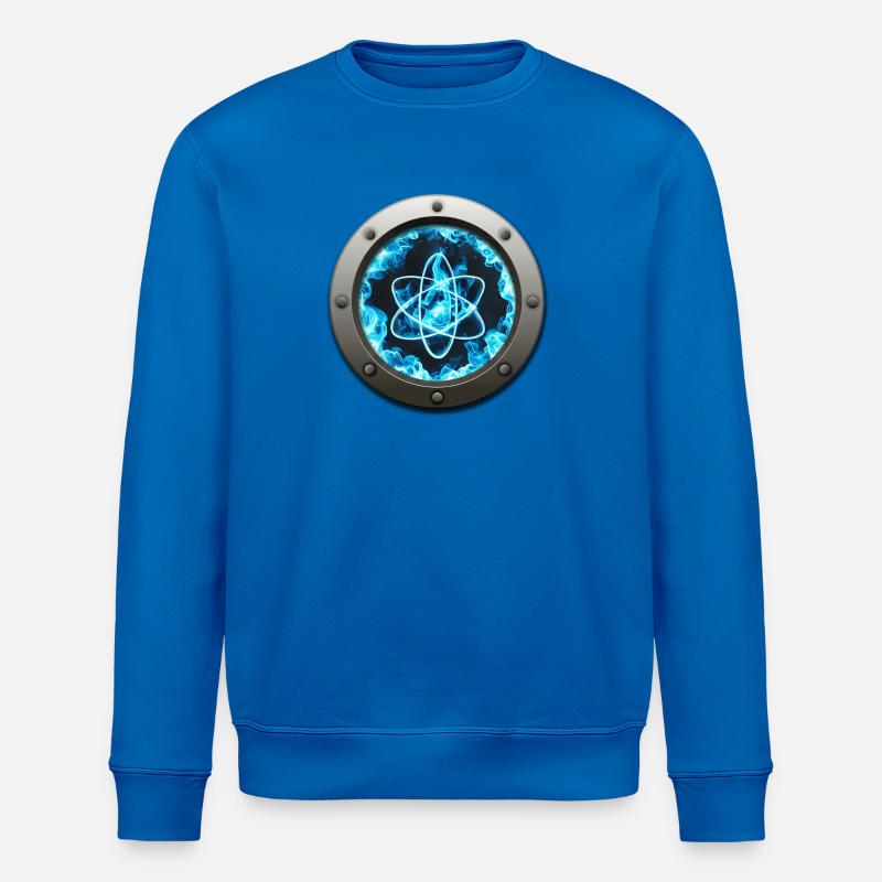 Futuristisches Atomic Blue Energy Abzeichen - Stanley/Stella Unisex Bio-Sweatshirt ROLLER - Königsblau