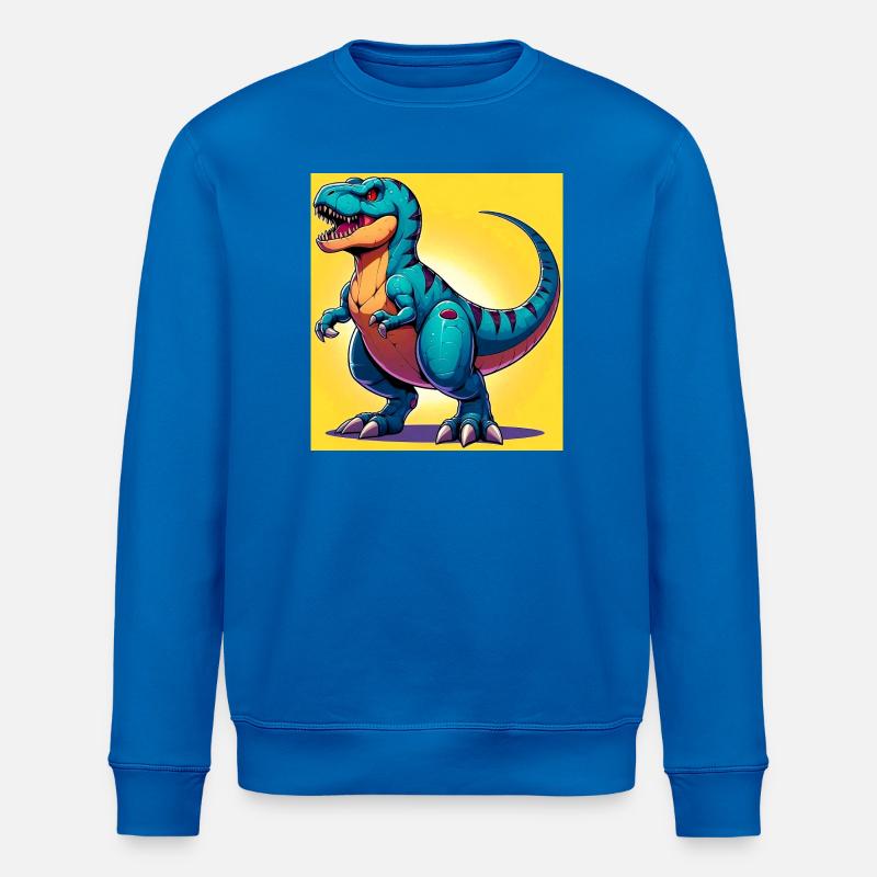 Dinosaurier - Stanley/Stella Unisex Bio-Sweatshirt ROLLER - Königsblau