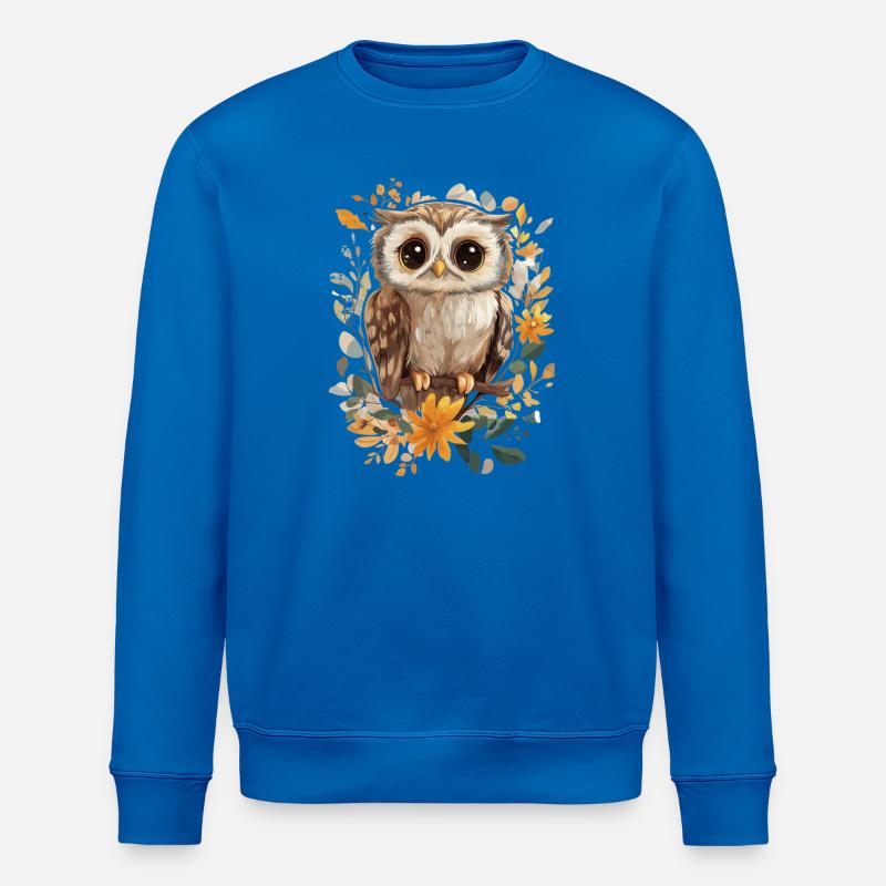Eule - Stanley/Stella Unisex Bio-Sweatshirt ROLLER - Königsblau