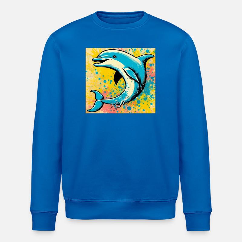 Delfin - Stanley/Stella Unisex Bio-Sweatshirt ROLLER - Königsblau