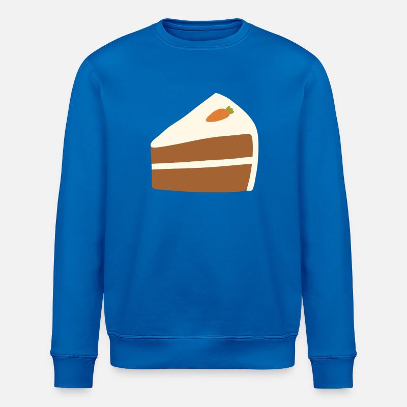 Minimalistische Karottenkuchen-Illustration - Stanley/Stella Unisex Bio-Sweatshirt ROLLER - Königsblau