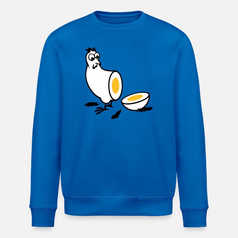 Huhn oder Ei - Stanley/Stella Unisex Bio-Sweatshirt ROLLER - Königsblau