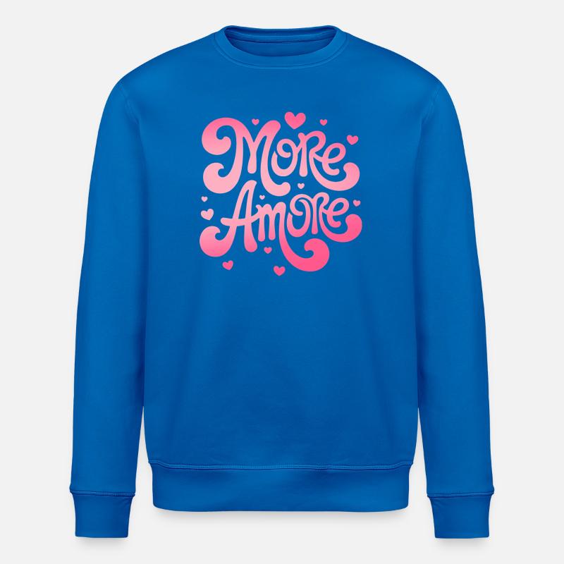 More Amore Herzen - Stanley/Stella Unisex Bio-Sweatshirt ROLLER - Königsblau