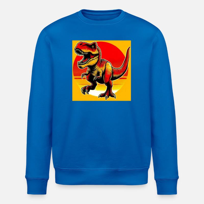 Dinosaurier - Stanley/Stella Unisex Bio-Sweatshirt ROLLER - Königsblau