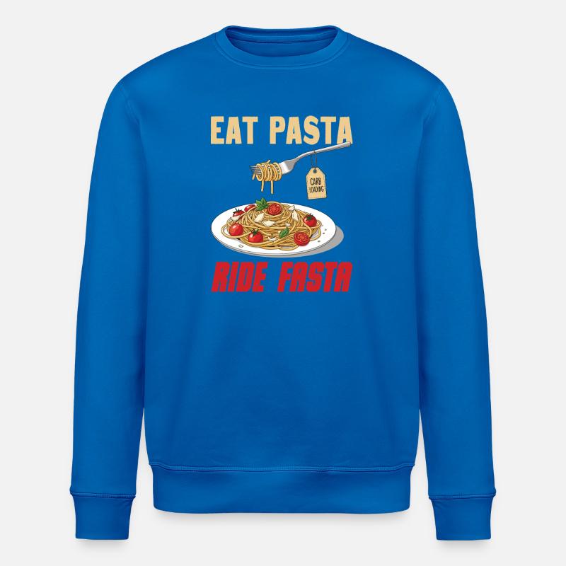 Lebenslust Pasta Illustration - Stanley/Stella Unisex Bio-Sweatshirt ROLLER - Königsblau
