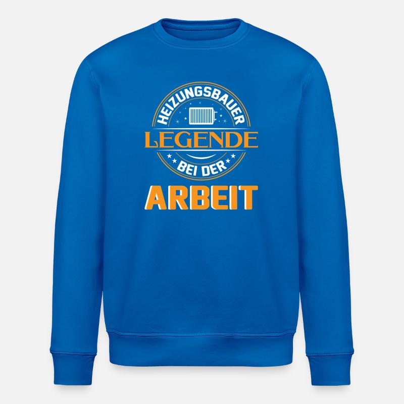 Heating Engineer Heating Construction Plumber Plumber - Stanley/Stella ROLLER Unisex Organic Sweatshirt - royal blue